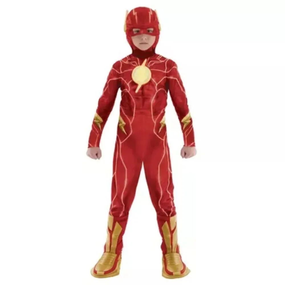 The Flash Kids Light Up Costume DC Studios Size Large 12-14